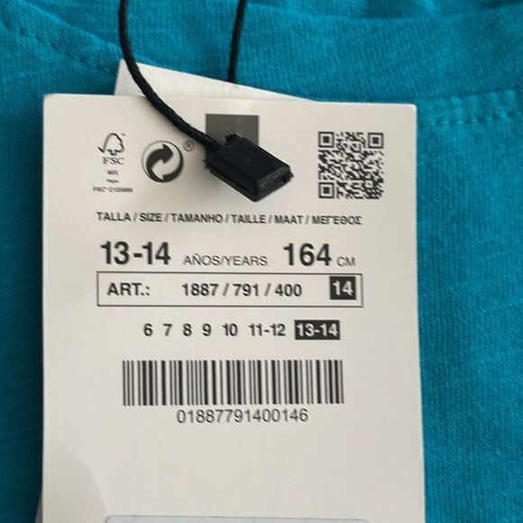 ZARA Kids | Blue | PLAIN T-SHIRT - Picture 5 of 5